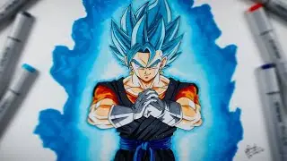 How To Draw Vegito SSJ Blue Step by Step ( Tetorial )/ DragonBall Heroes