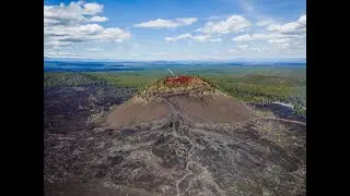 СПРИНТЕР ВЭН. НА ВЕРШИНЕ ВУЛКАНА. Lava Butte, OREGON. КАМЕНЬ ОБСИДИАН. OBSIDIAN STONE.