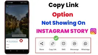 copy link option on Instagram story not showing | instagram story copy link option not showing
