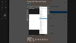 Missing edit Tabs and Panels in Adobe Photoshop | 