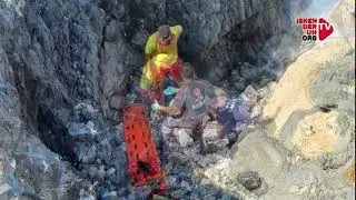 Kayalıktan Düşen Vatandaş Kurtarıldı