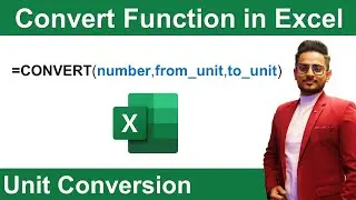Convert Function in Excel | Unit Conversion