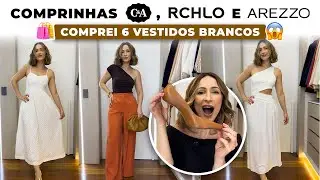 COMPRINHAS DA SEMANA - SURTEI E COMPREI 6 VESTIDOS BRANCO