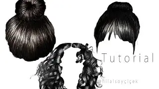SAÇ ÇİZİMİ - karakalem soru cevap -how to draw hair