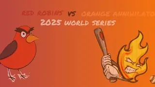 1-0 Red robins vs 1-0 orange annihilators 2025 world series!