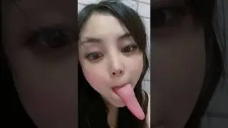 Douyin most longest tongue woman compilation