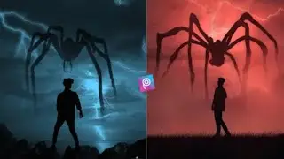 Cara Editz Photo Spider Dark Shadow Photo Editing Tutorial PicsArt Photo Editing Anjax Creative Art