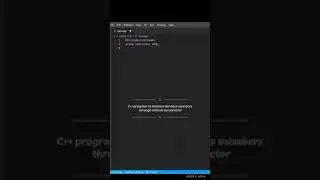 Default constructor| c++ program to initialize data members| | oops| 