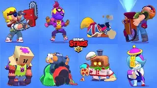 Brawl Stars Buster + NEW SKINS Animation