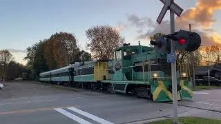 PSTR Entertainment Train Crosses Warren St. Port Stanley ON, Canada