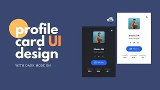 How to create Responsive Profile Card UI | HTML CSS JavaScript | 