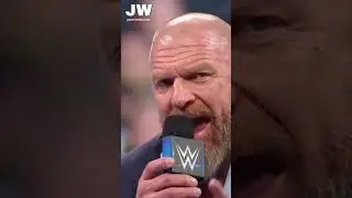 Triple H sends a message to The Rock 🔴 #wwe #therock #smackdown