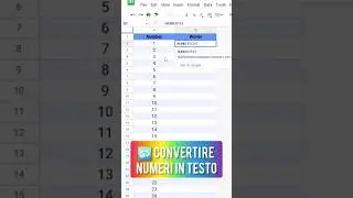 🔂 Convertire Numeri in Lettere | Google Sheets
