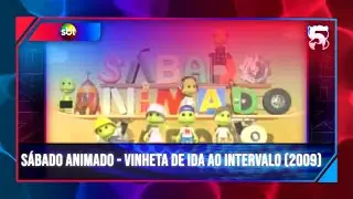 SDTV | Vinheta de Ida de Intervalo - Sábado Animado | SBT (2009-2017)