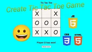 Tic tac toe game using Html, CSS and Javascript || 
