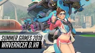 Waveracer D.Va In-game | Overwatch Summer Games 2018