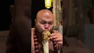 Monks unique cooking style in the wilderness