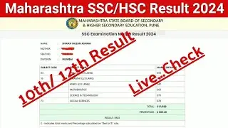 Maharashtra Board Result 2024 | Maharashtra SSC Result 2024 Kaise Dekhe ? how to check HSC Result