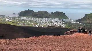 Exploring the Eldfell Volcano in Heimaey, Iceland