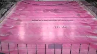 Ice Turning Pink
