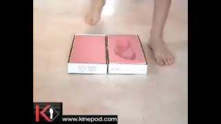 Prise ​​d'empreinte de pieds en mousse 3D