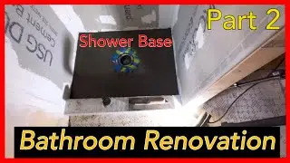 Bathroom Renovation. Part 2. Cement board, plumbing and floor pan