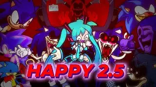 THE EXE'S SHOW ! FNF Happy 2.5 BUT Hatsune Miku, 2011X (Sonic.EXE) And Other EXE's Sing It.