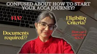 How to start your ACCA journey using FIA route| Detailed Criteria | ACCA after 10? #youtube #acca