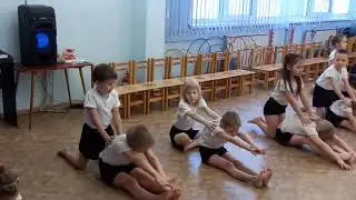 Шпагат, складка в паре