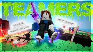 BULLYING TOXIC TEAMERS with TOMMY GUN in Combat Warriors | Roblox