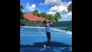 Lag the Hitting Arm Behind the Toss Arm | Tennis Serve Technique