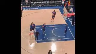 Update Game 2: Jalen Brunson getting shots up at halftime