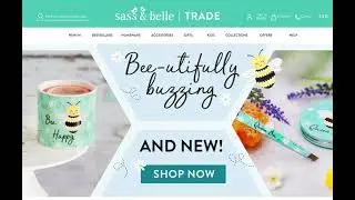 Website mockup - Adobe XD - Sass & Belle