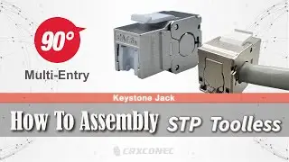 Cat6A Toolless RJ45 Jack Installation – Left & Right (90 Degree) Cable Termination Tutorial