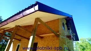 Каркасный дом 6х8 с террасой