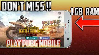 HOW TO PLAY PUBG IN 1GB RAM DEVICES|| 100% WORKING||