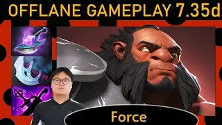 ⭐ Force Axe |23/4/11 - 79%| Offlane Gameplay 7.35d - Dota 2 Top MMR