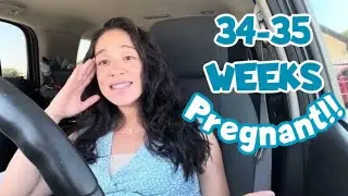 34-35 WEEK BABY UPDATE! | braxton hicks, breast pump