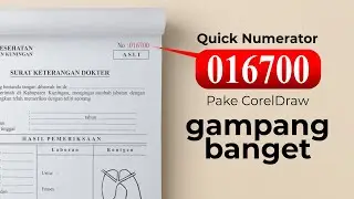 Cara Numerator dengan Print Merge - Coreldraw - 