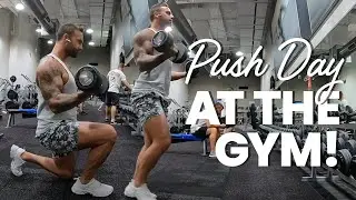 TNT PUSH DAY IN THE GYM 🏋🏽‍♂️