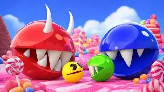 Pacman Vs Color Monsters (Level 22 : Candy World)