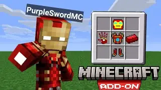 ADD-ON IRON-MAN MARK 85 SUPPORT MCPE 1.21+ || BISA DI CRAFTING, ADD-ON KEREN YANG RINGAN BANGET