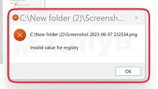 Pc Fix Invalid Value for registry Problem Solve in Windows