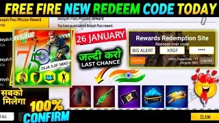 26 january redeem code free fire | free fire 26 january redeem code | 26 january redeem code