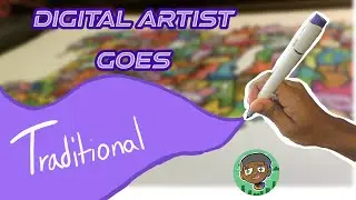 Digital Artist Draws Traditional Work (Gawx Inspired)