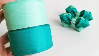Бантики из однотонных репсовых лент 4 см / Мастер класс
