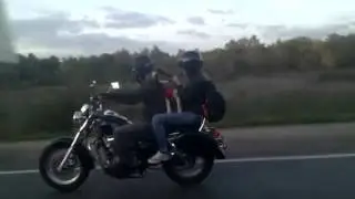 Мотоцикл с псом
