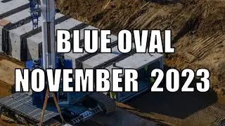 BlueOval Battery Park NOVEMBER 2023 Construction Update - NEW Steel Arrives, Drainage Pipes, Quarry