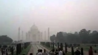 Entering the Taj Mahal, Agra, India