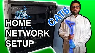 Setting Up Home Network Infrastructure | Running CAT6 Cables!